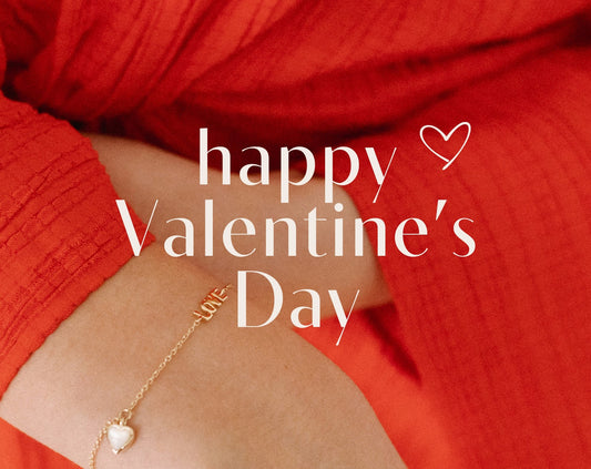 Happy Valentine foto van een armbandje met een hartje