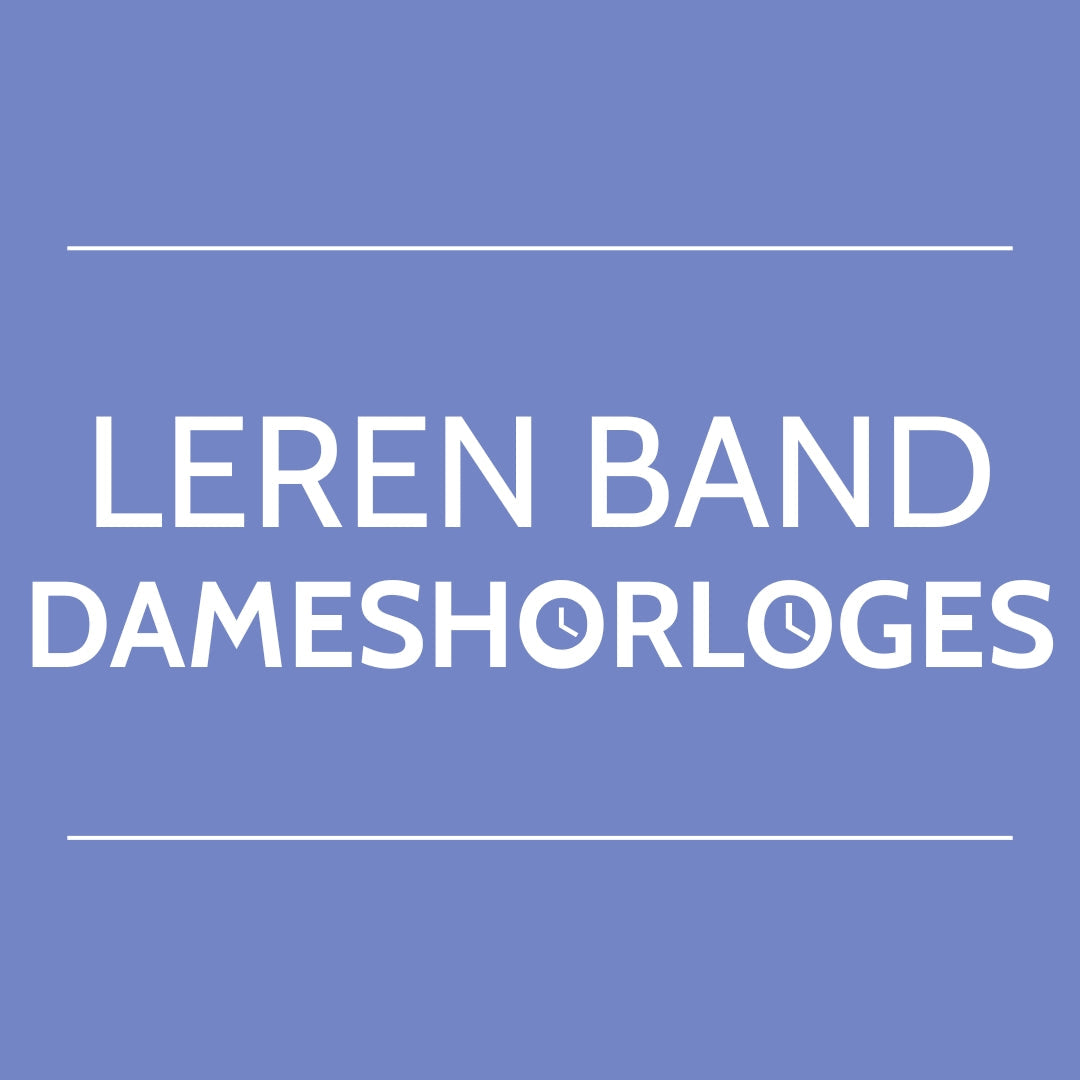 Leren Band Dameshorloges