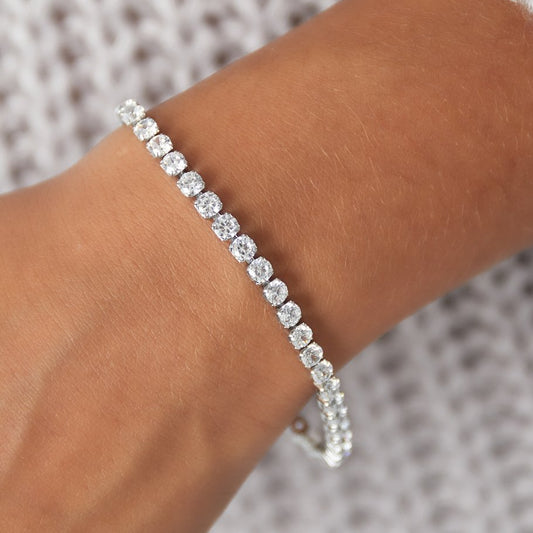 Roestvrij Stalen gala schitter Armband zirkonia