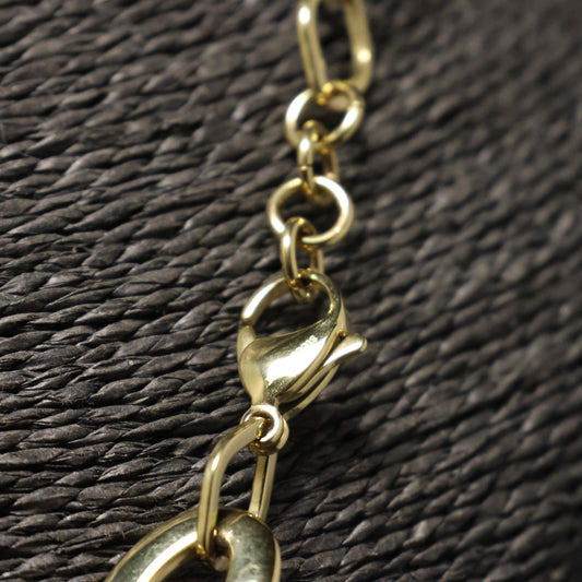 Roestvrij Stalen Halsketting ovalen & ruiten schakel RY245