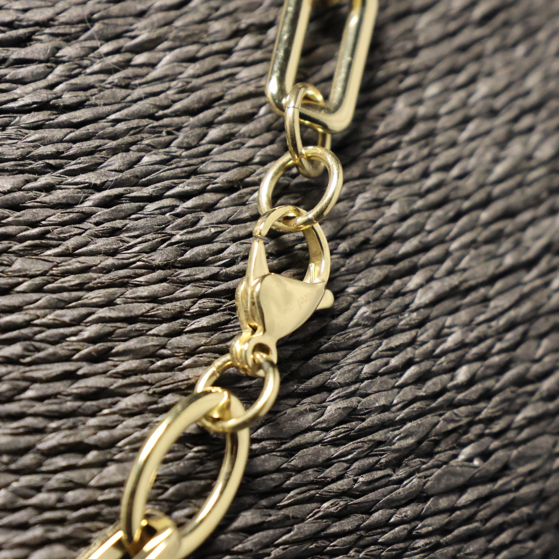 Roestvrij Stalen Halsketting ovalen & rechthoekige schakels K/2135/47