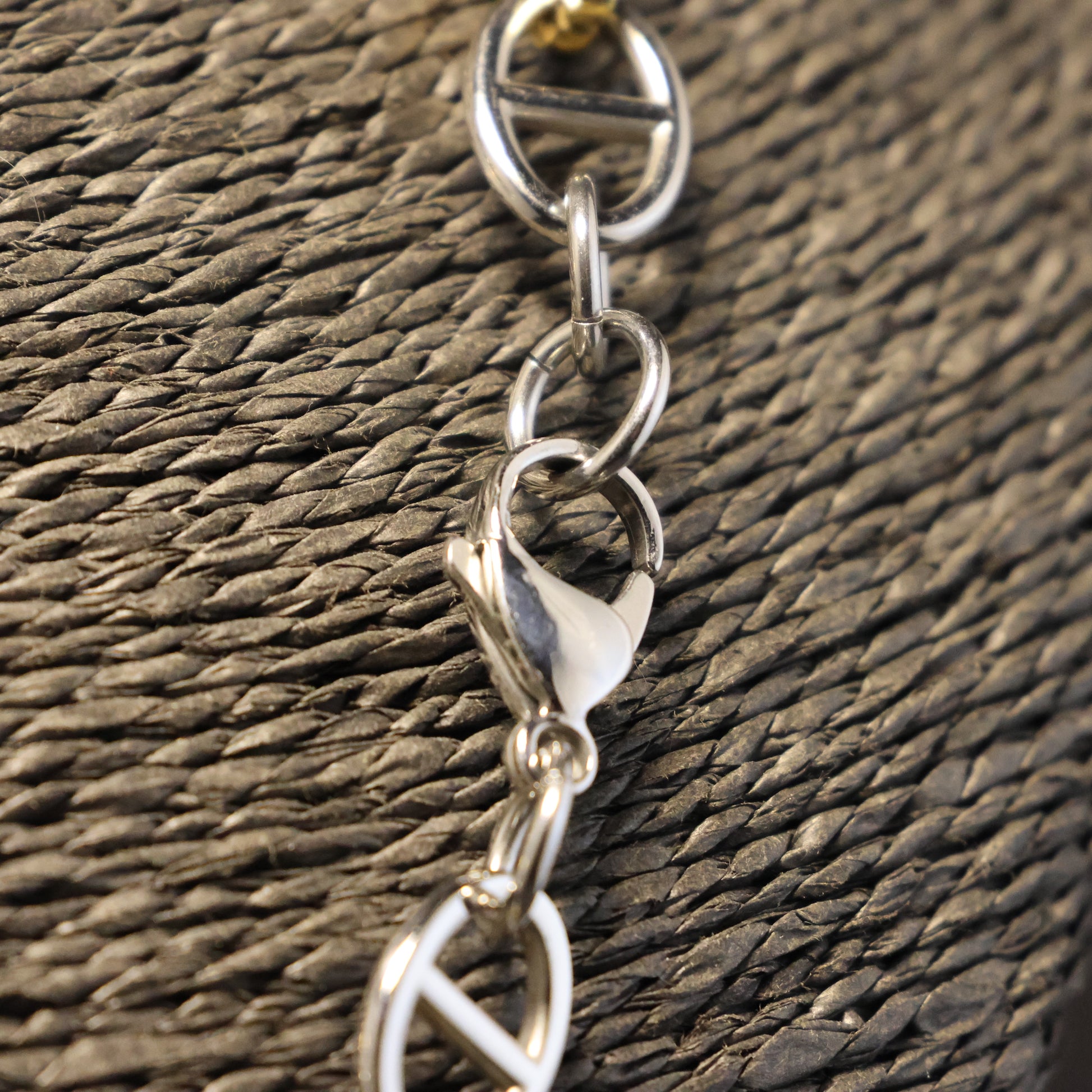 Roestvrij Stalen Halsketting bicolor ovalen schakels RY197