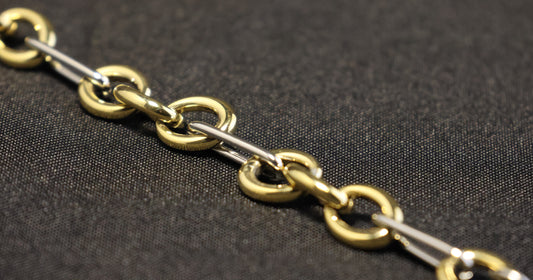 Roestvrij Stalen Armband bicolor schakels RY324a