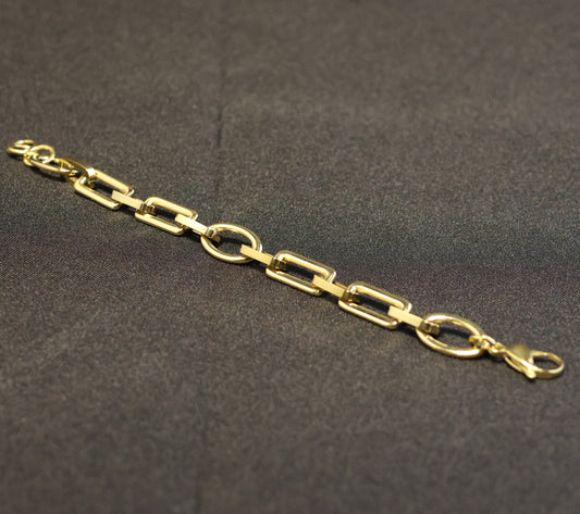 Roestvrij Stalen Armband ovalen & rechthoekige schakels RY264