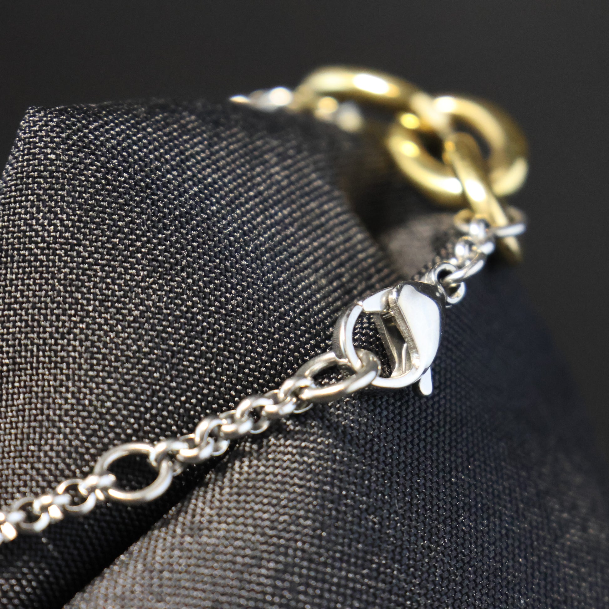 Roestvrij Stalen Armband bicolor schakels RY181