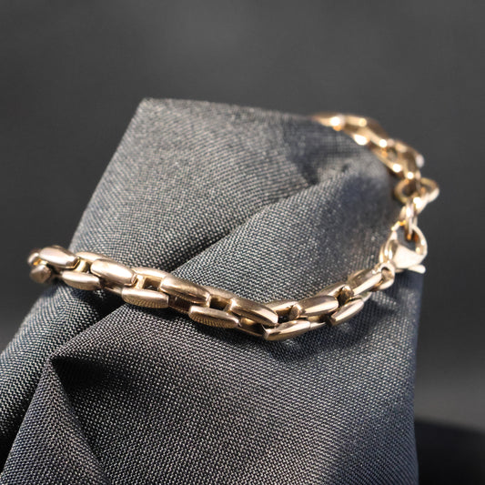 Roestvrij Stalen Armband rosé schakels RY159