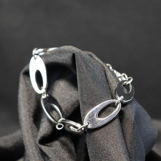 Roestvrij Stalen Armband lange ovalen schakels RY212