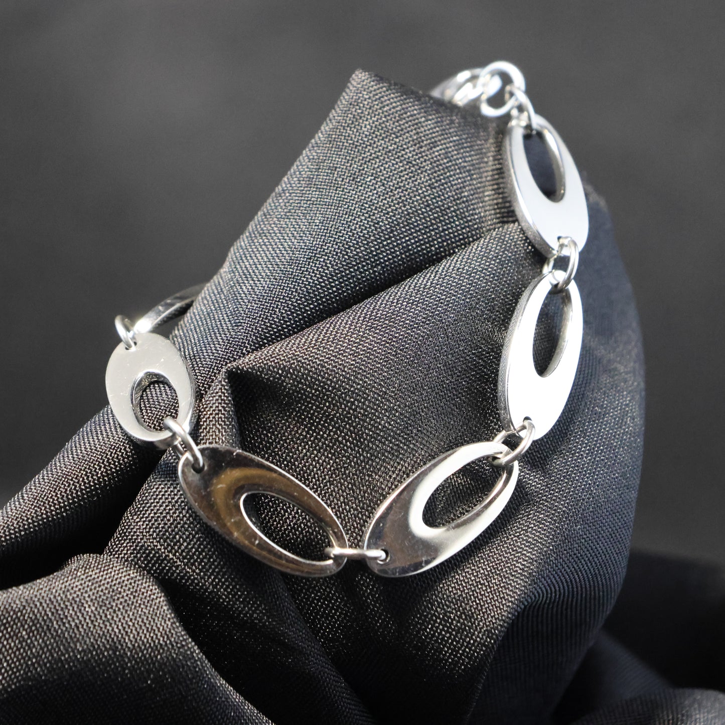 Roestvrij Stalen Armband lange ovalen schakels RY212