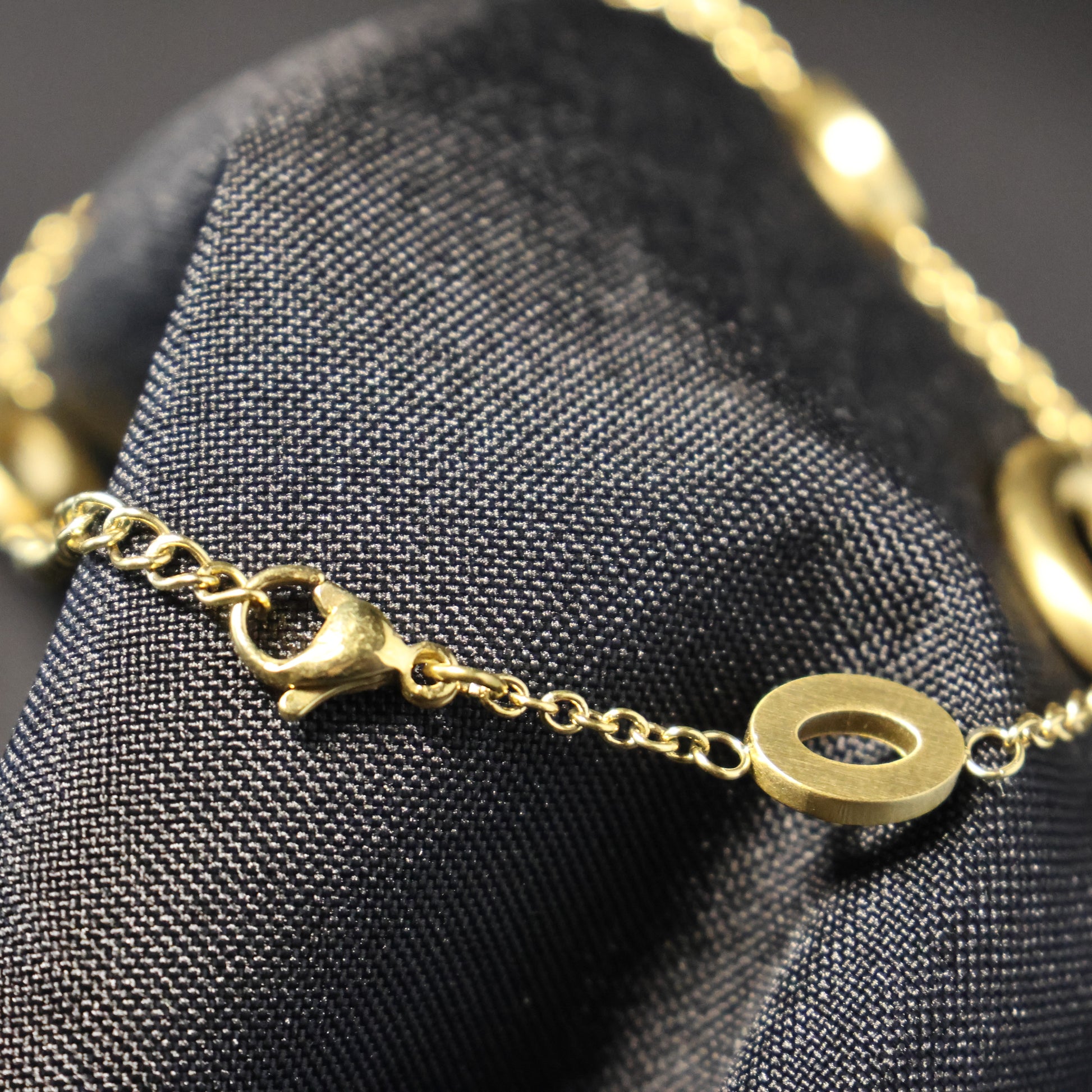 Roestvrij Stalen Armband mat gele schakels