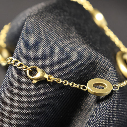 Roestvrij Stalen Armband mat gele schakels