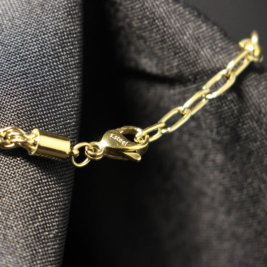 Roestvrij Stalen gele touw Armband RY303