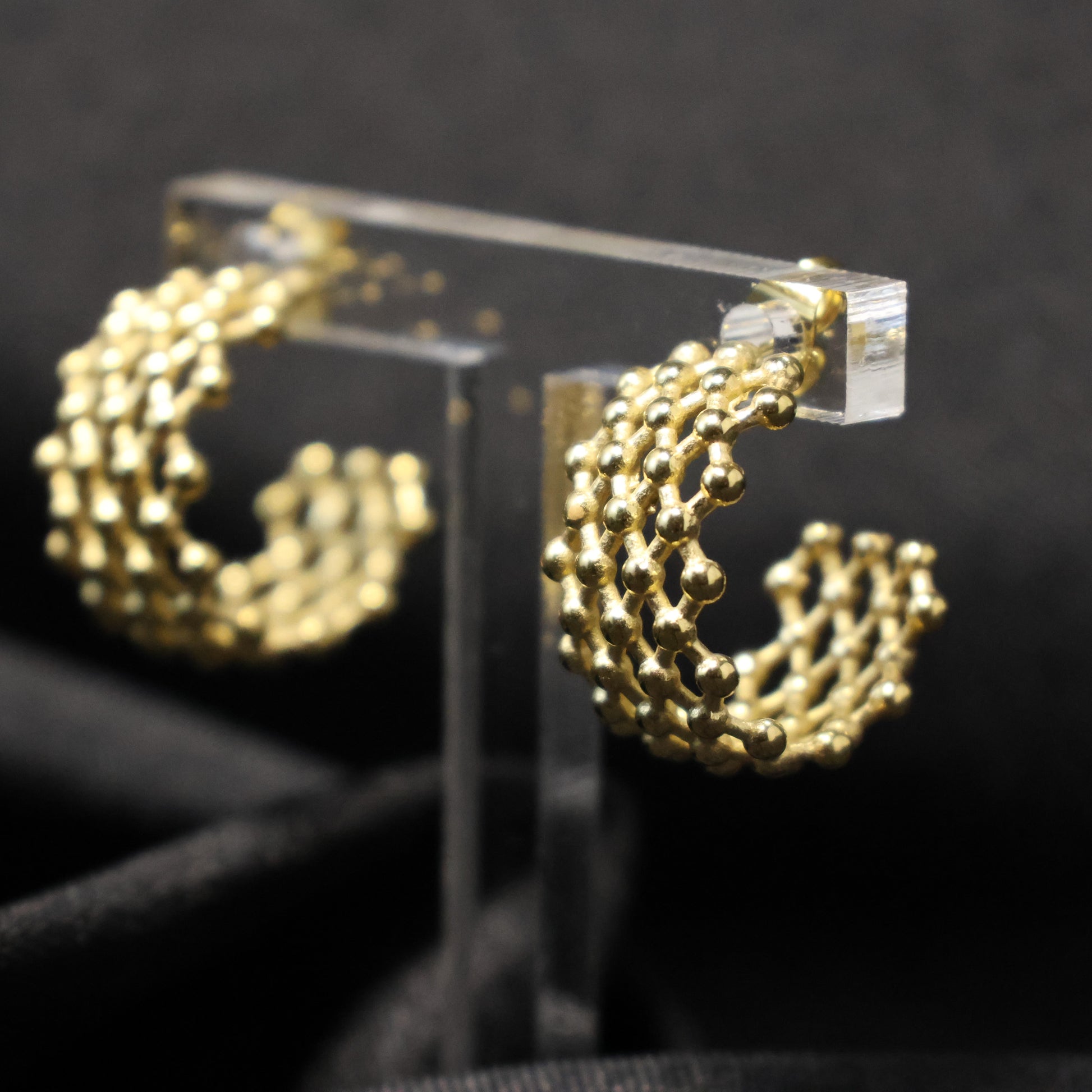 Roestvrij Stalen gele rooster Oorbellen