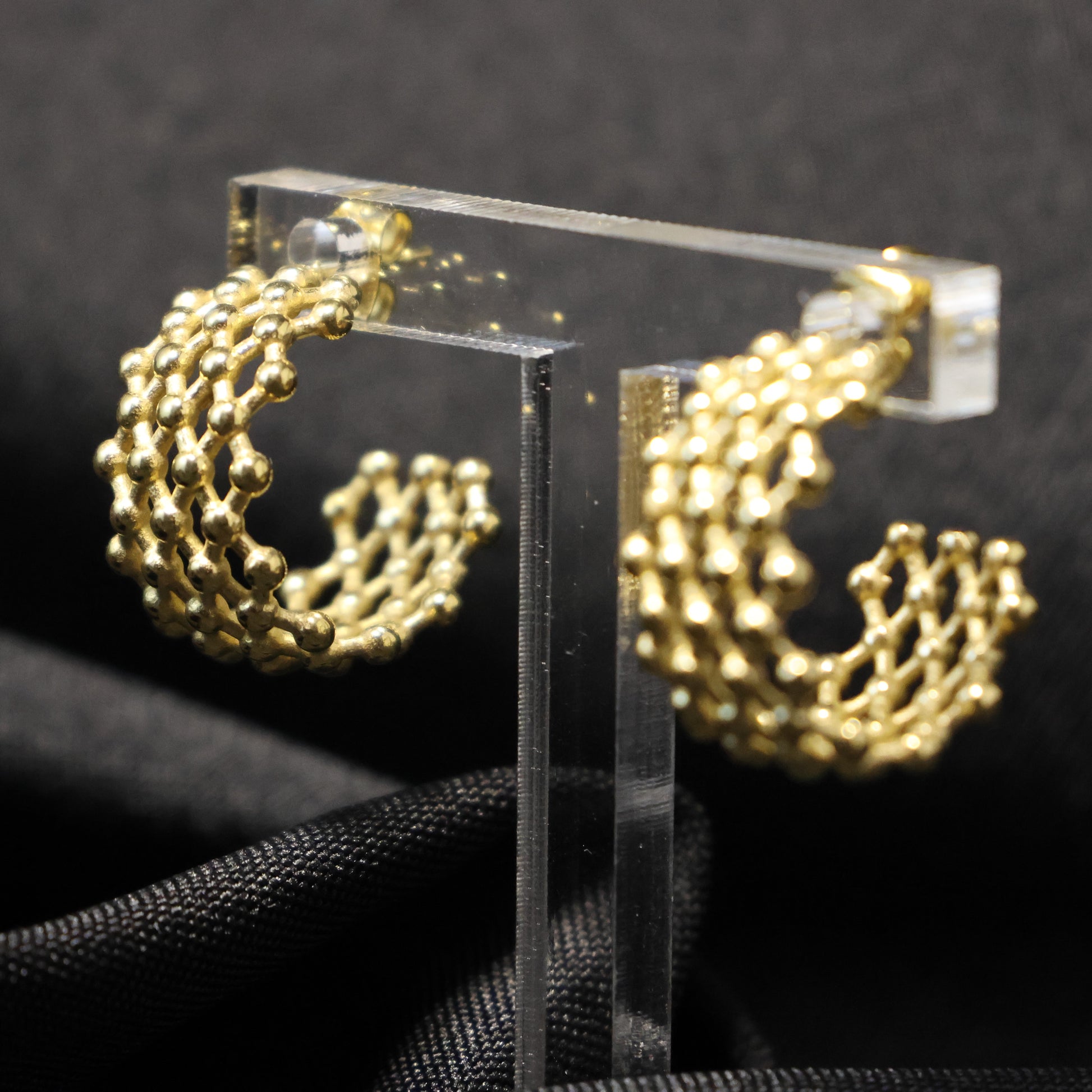 Roestvrij Stalen gele rooster Oorbellen