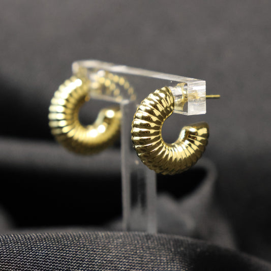 Roestvrij Stalen gele schelp Oorbellen