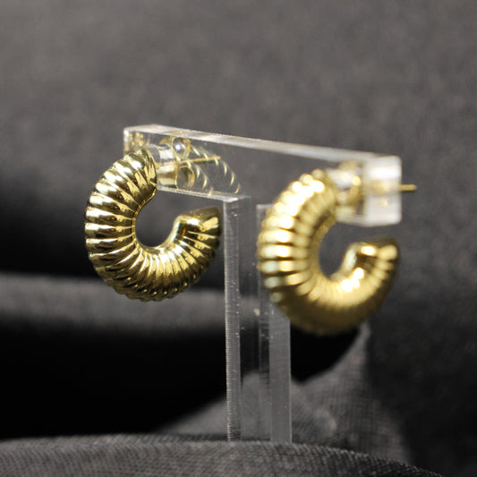 Roestvrij Stalen gele schelp Oorbellen