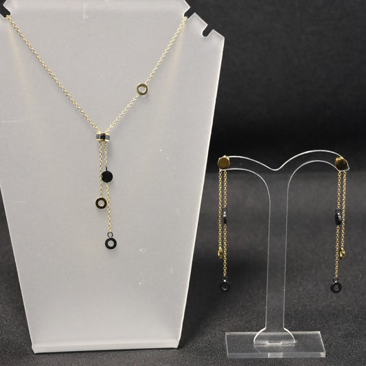 Collier pierre semi-précieuse combinaison calcédoine-cristal de roche-agate-lapis lazula avec fermoir en argent