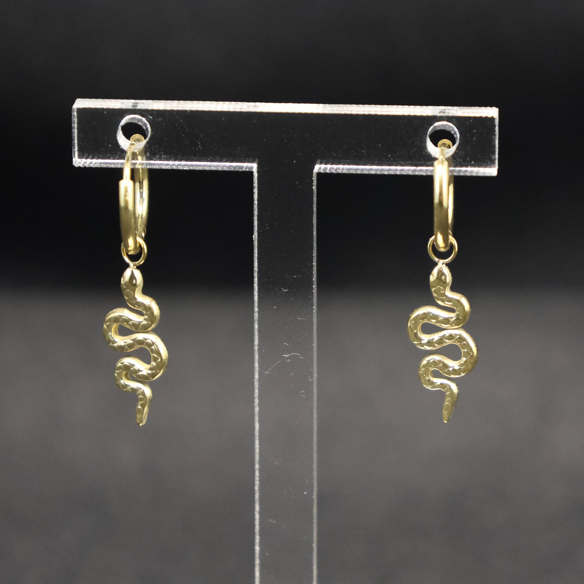 Roestvrij Stalen gele Oorbellen slang