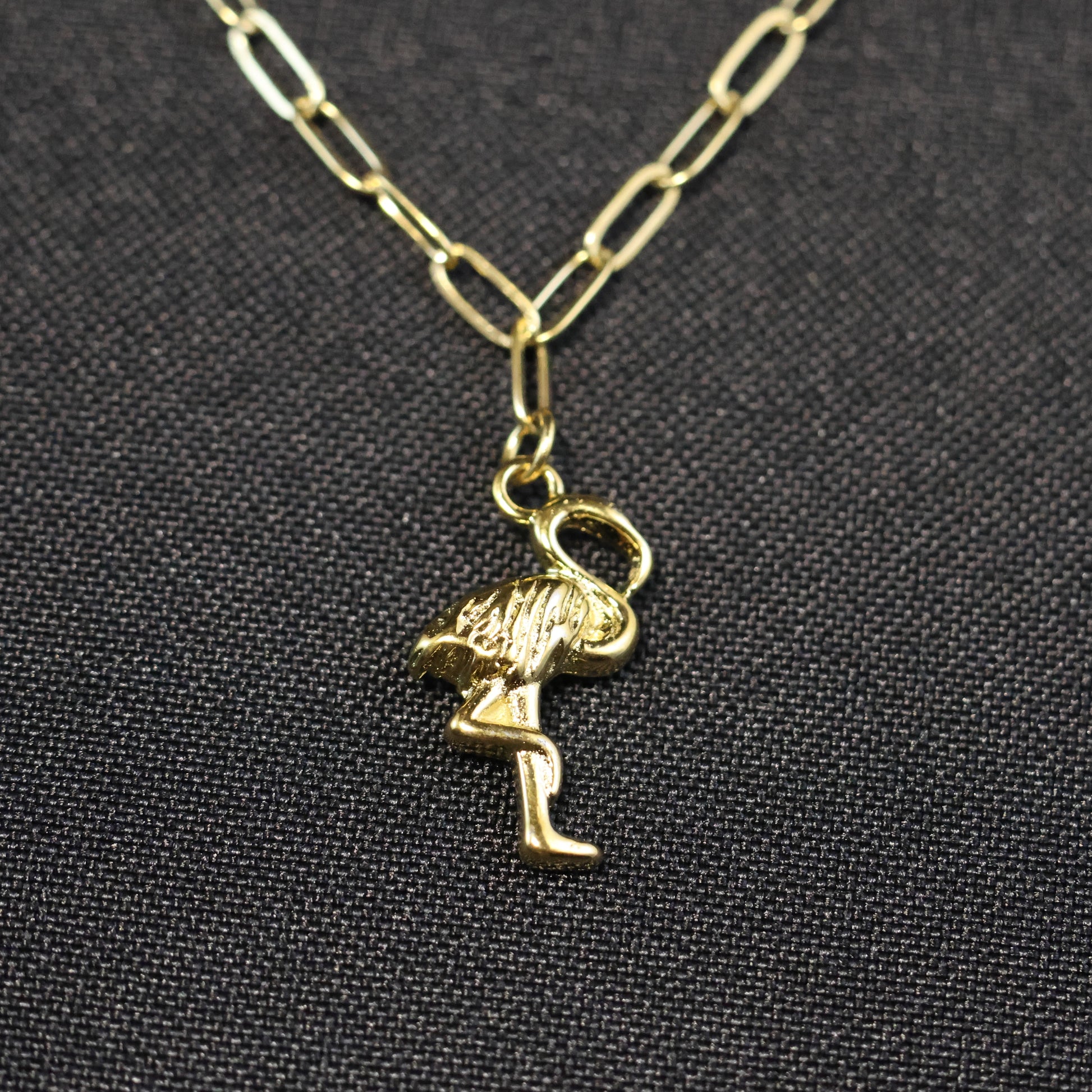 Roestvrij Stalen Halsketting met Flamingo hanger