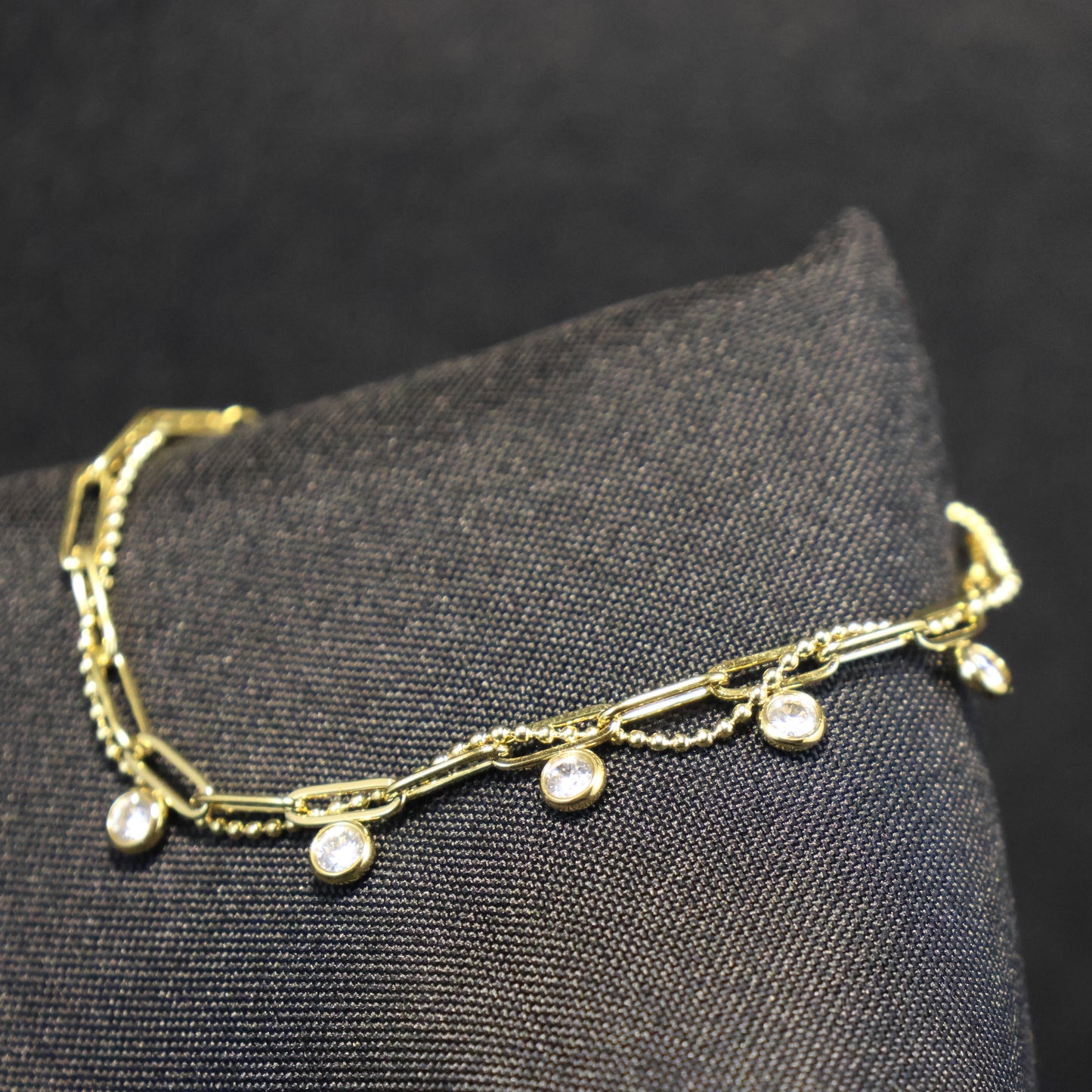 Roestvrij Stalen gele fantasie dubbele Armband