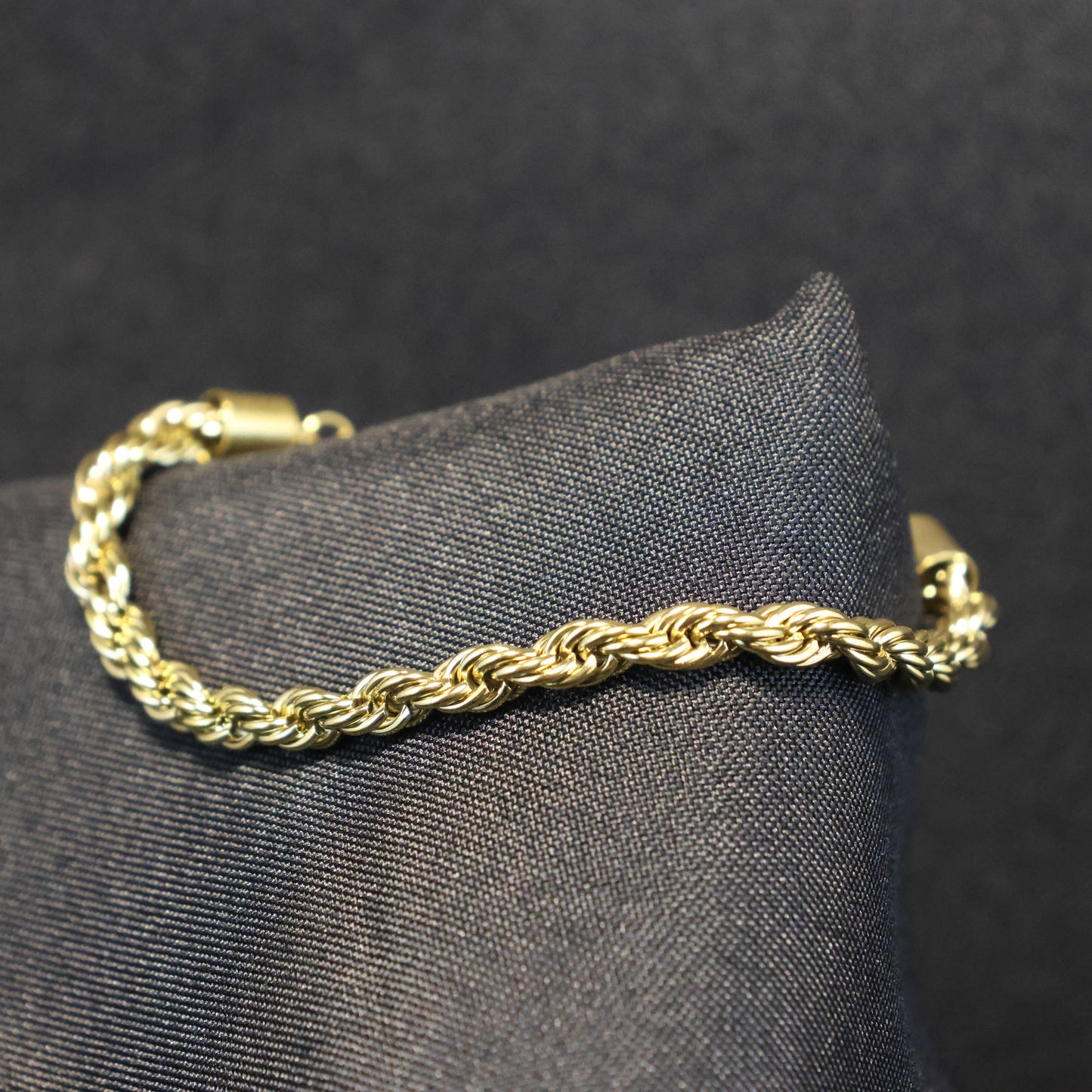 Roestvrij Stalen gele fantasie Armband touw schakel