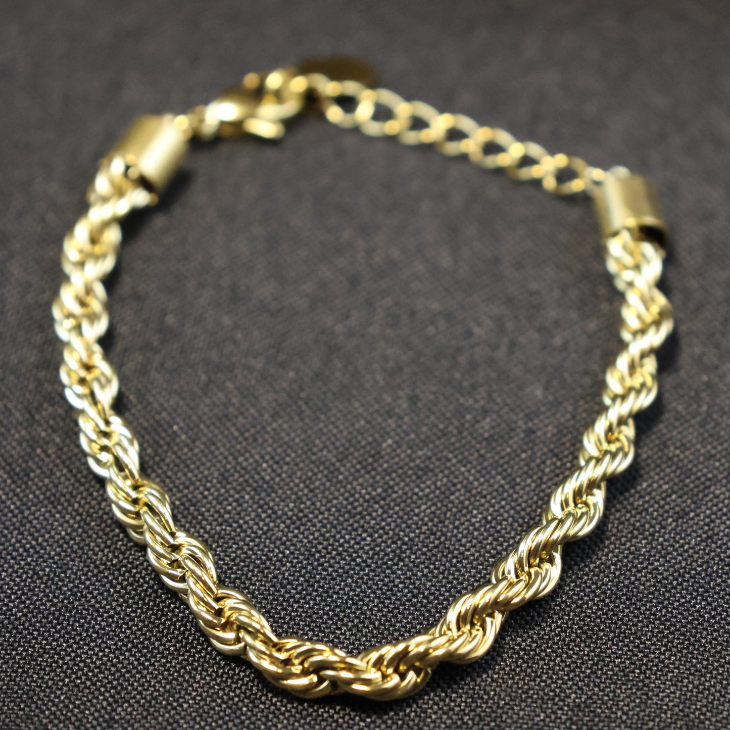 Roestvrij Stalen gele fantasie Armband touw schakel