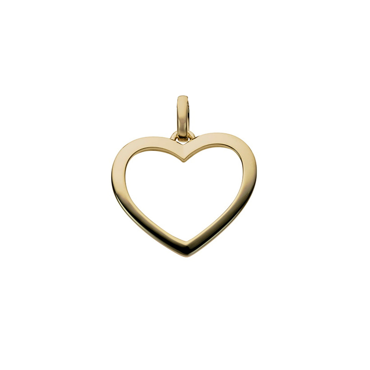 18KT geel gouden hartje hanger 064086