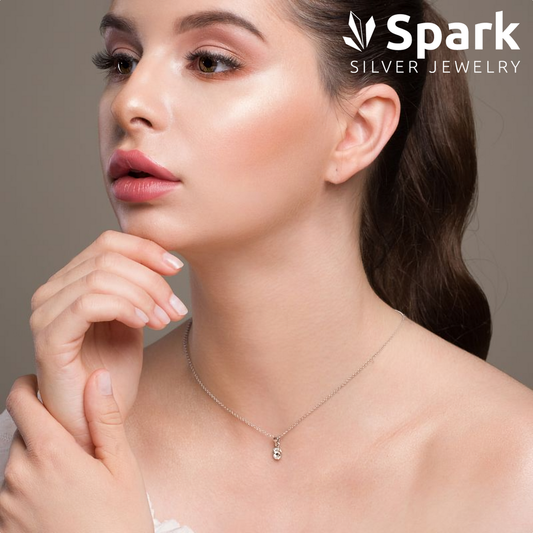 Spark zilveren ketting met Swarovski hanger N1122SS29C