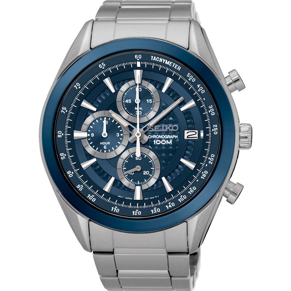 Seiko heren horloge chronograaf SSB177P1