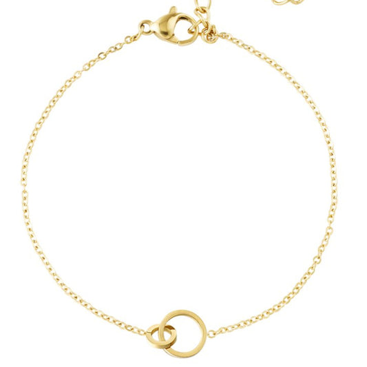 Roestvrij Stalen gele fantasie Armband verbonden bedel