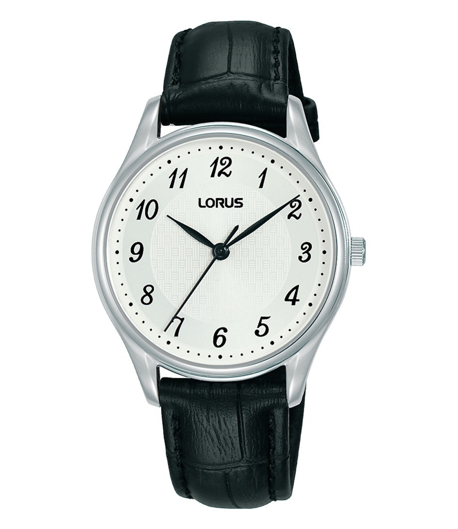 Lorus RG231UX9 horloge dames dresswatch leren band zilver