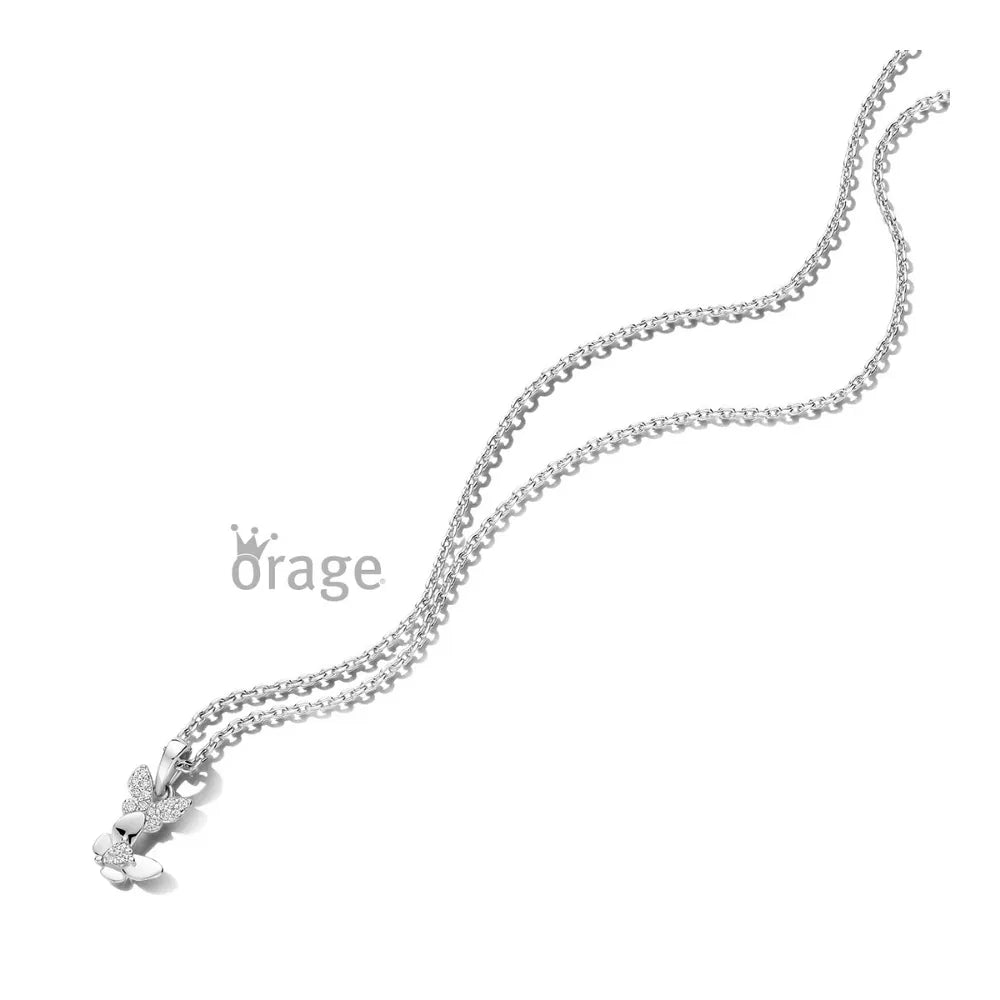 Orage kids ketting dubbele vlinder K/6566/41-A