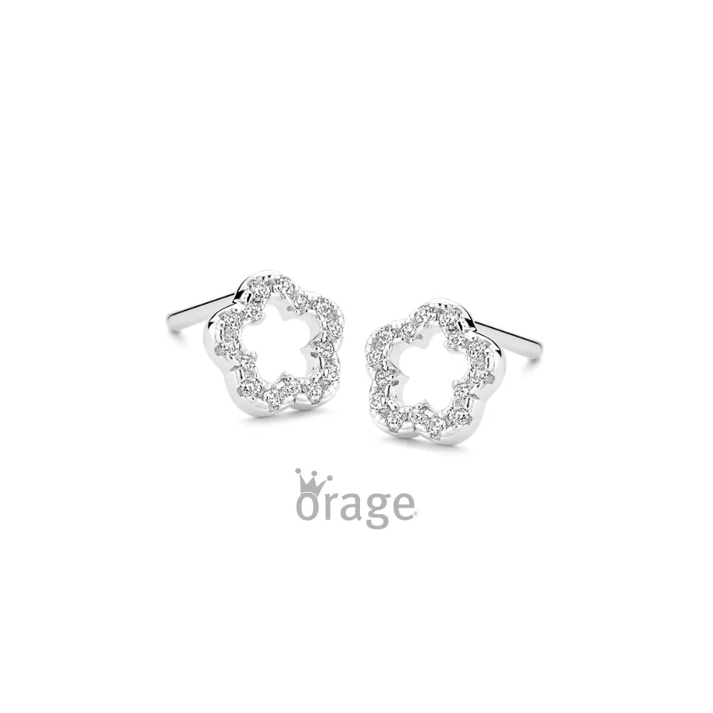 Orage kids oorbellen open bloem O/6723/A