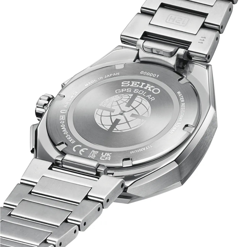 Seiko Astron HAB002J1 titanium herenhorloge GPS solar chrono zwart