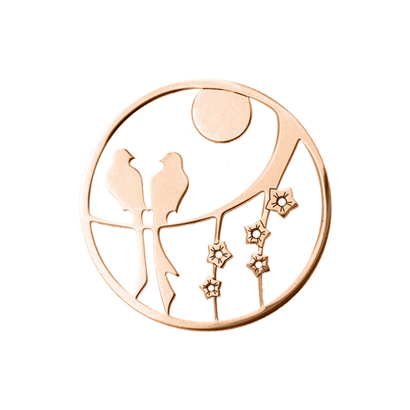 Mon couvercle en argent plaqué or rosé Imenso grande 33-0875