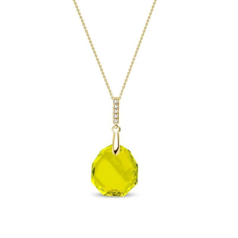 Spark Zilveren ketting groene swarovski kristal NCG643616CG