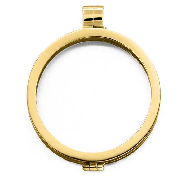 Mon médaillon en argent plaqué or 18 carats Imenso grande 33-0074