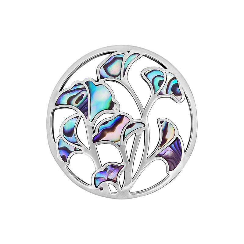 Mon insigne en mosaïque de coquille d'argent Imenso Grande 33-2153