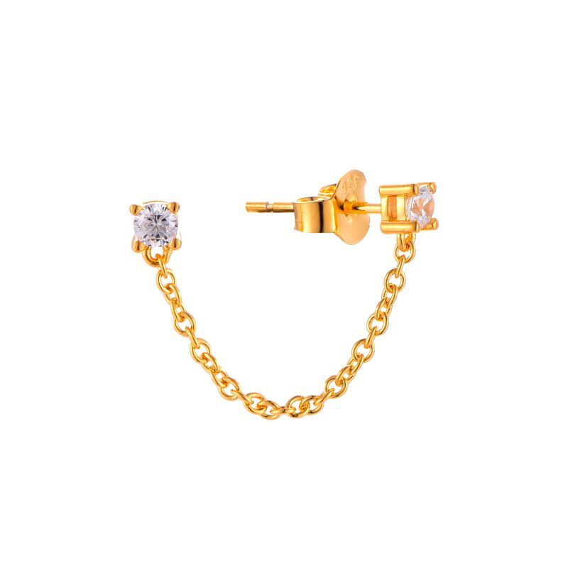 My imenso ODM 18k gold plated silver stud earring 70229512