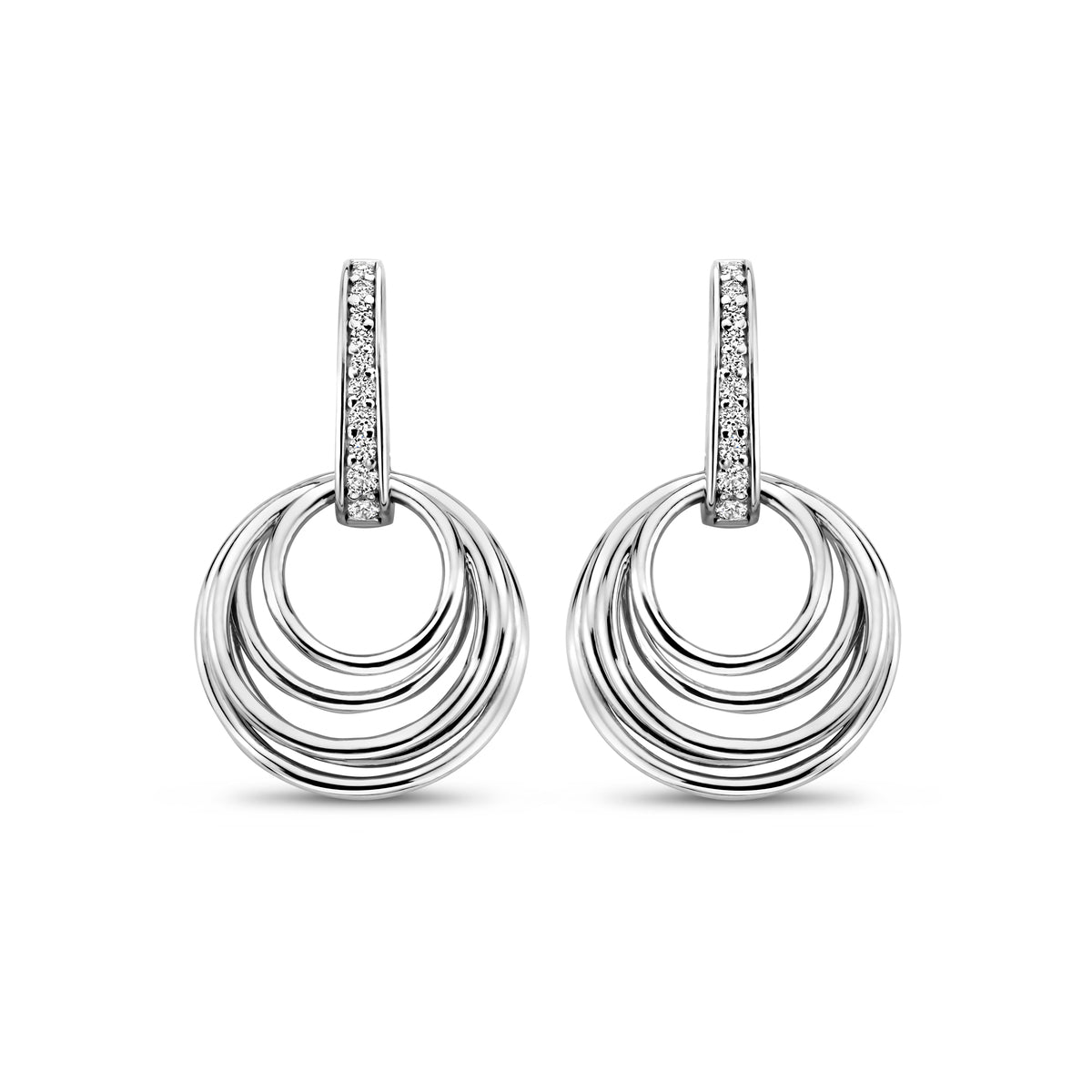 Naiomy silver zilveren hangoorbellen N4B52