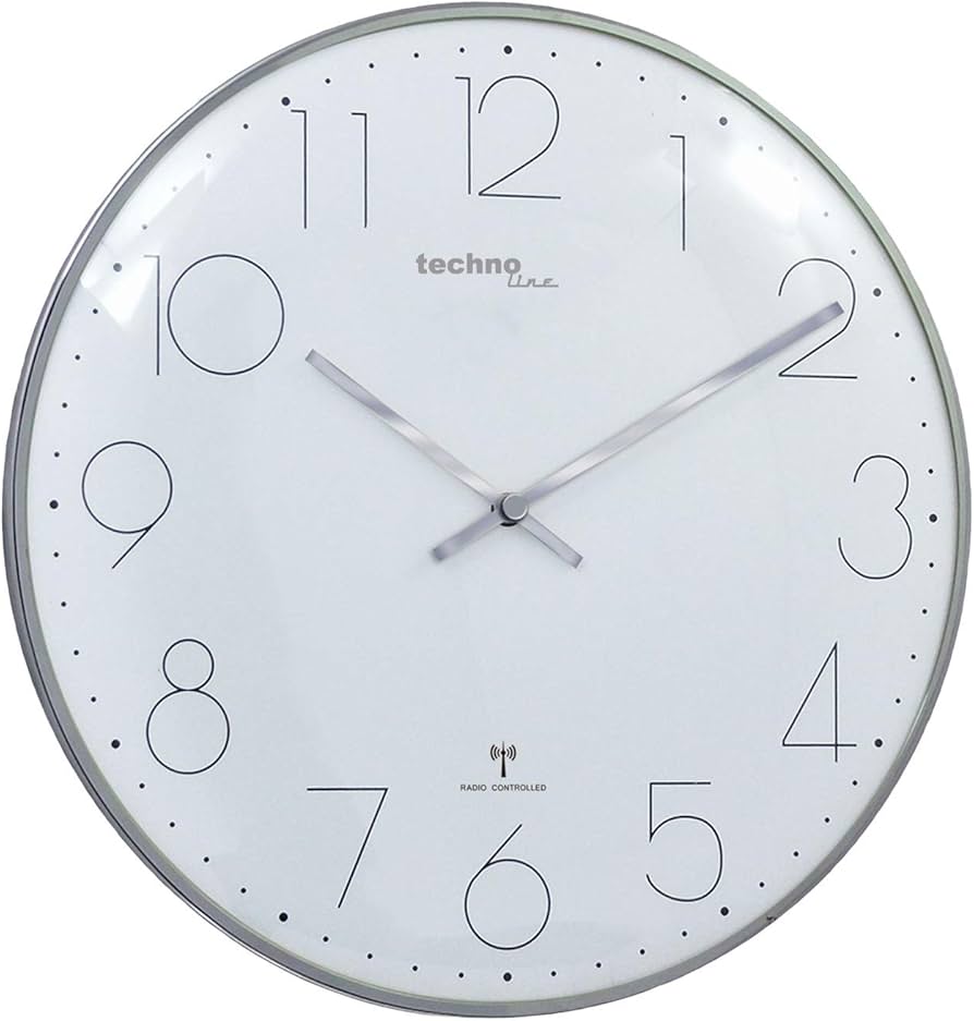 Horloge radio-pilotée Technoline WT8235 chromée