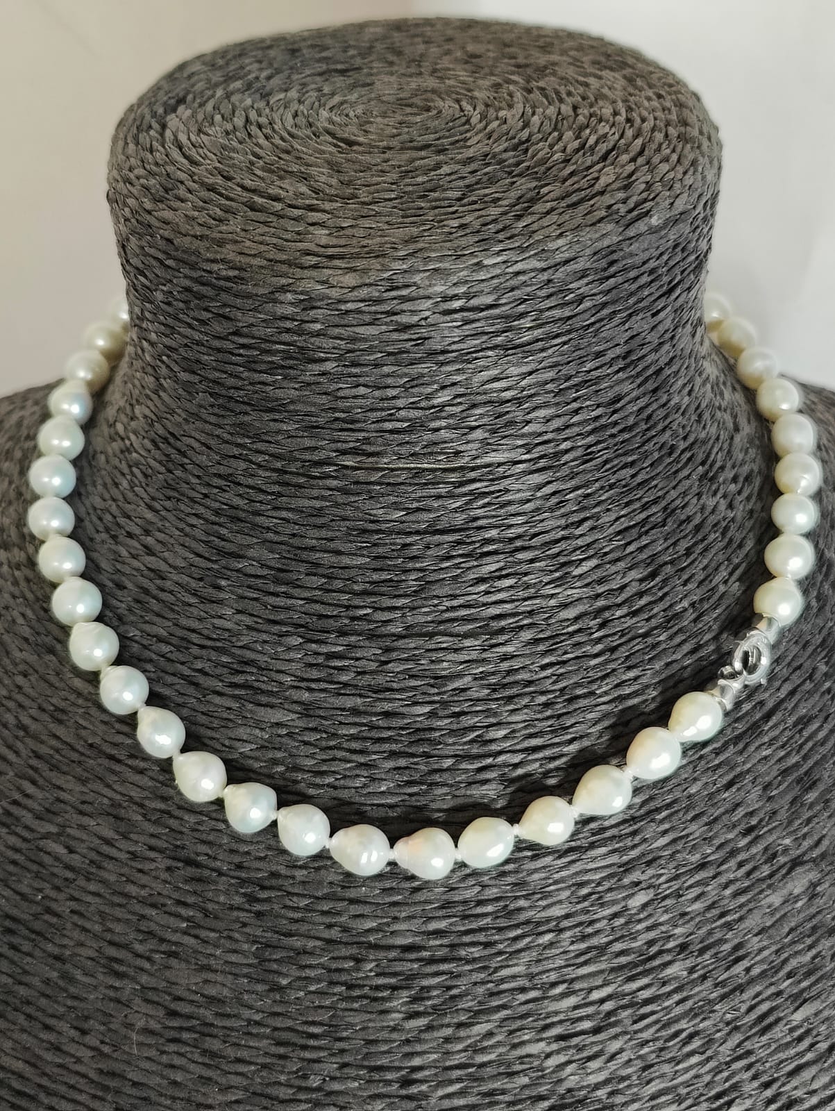 Parelhalssnoer met zilveren slot 00946488