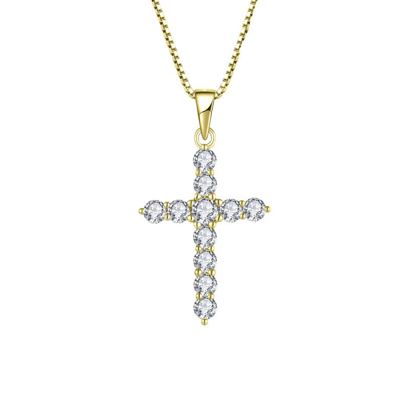 My imenso ODM 18karaat vergulde zilveren kruis 70319111