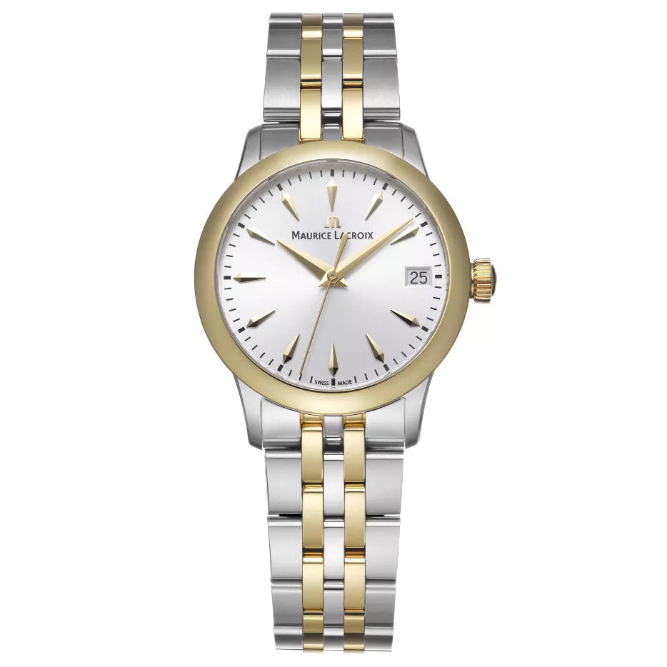 Maurice Lacroix horloge 1975 Quartz Date 33mm 751006-pvy12-130-1