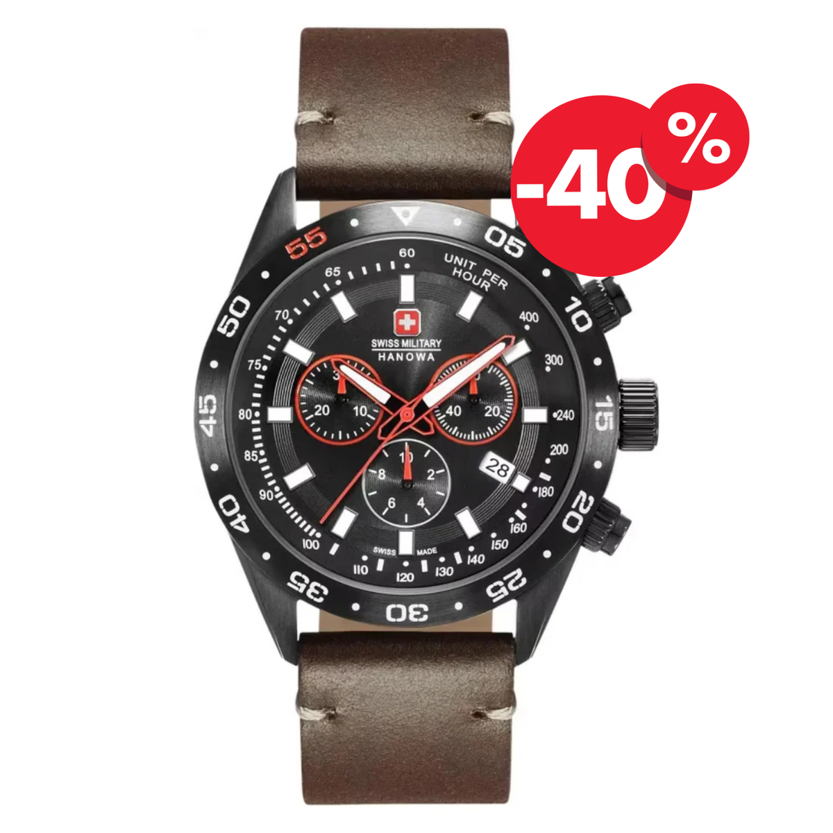 Swiss Military Hanowa horloge heren 06-4318.13.007 chrono sale