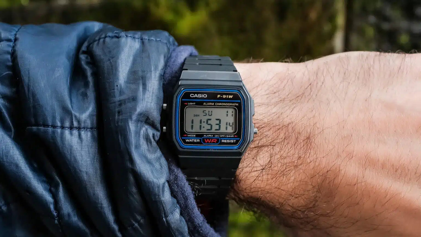 Casio Basic F-91W-1YEG unisex horloge