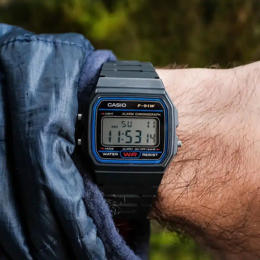 Casio Basic F-91W-1YEG unisex horloge