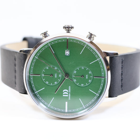 Danish Design horloge heren Koltur chrono IQ28Q1290 green dial