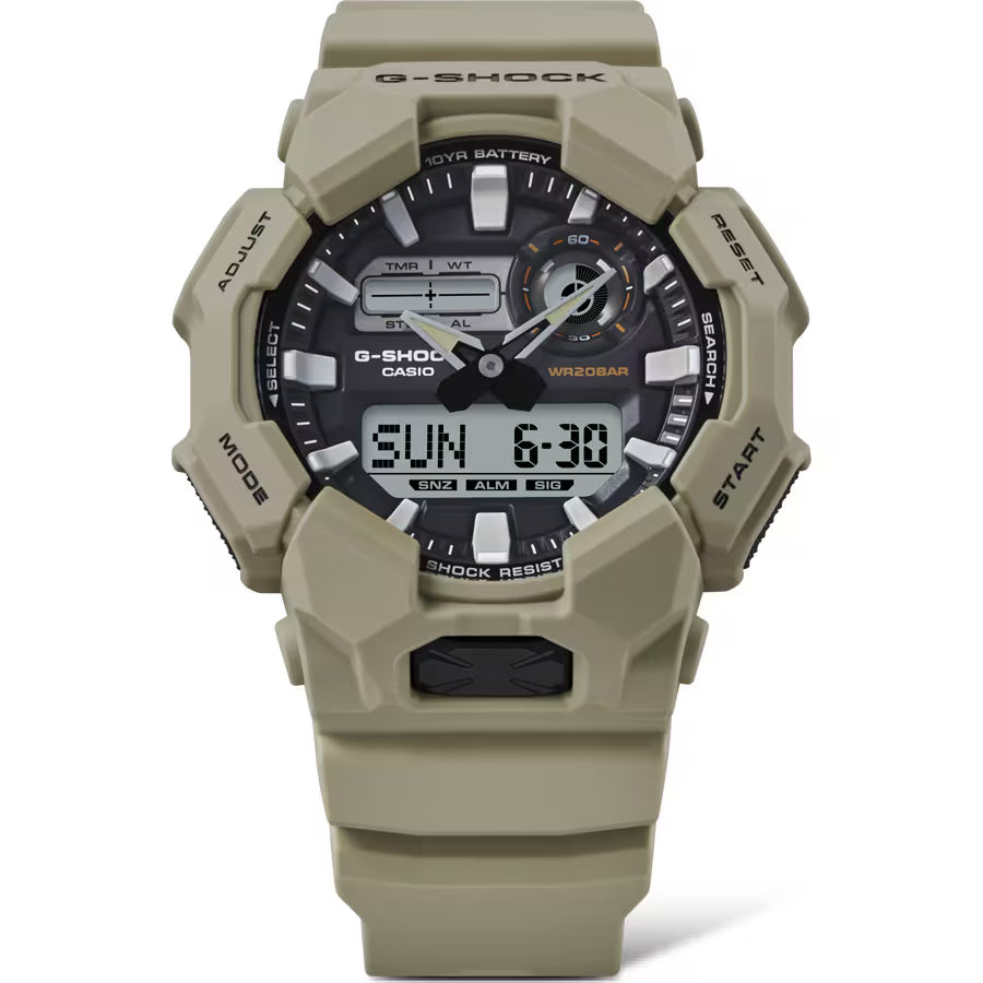 Casio G-shock horloge GA-010-5AER beige zandkleur
