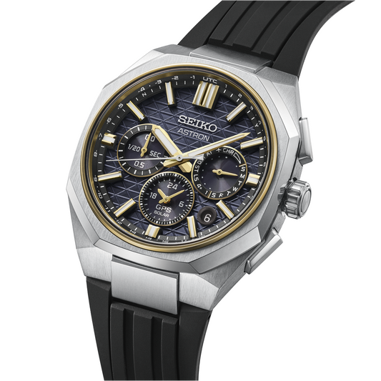 Seiko Astron HAB003J1 titanium herenhorloge GPS solar chrono zwart