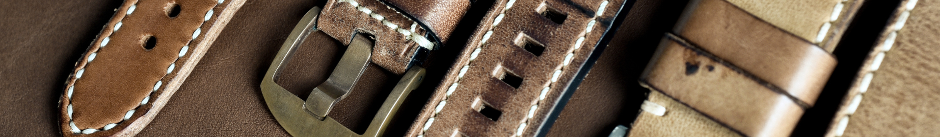 leren bandjes horloge banner